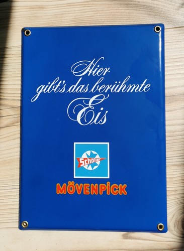 Emailschild 1984 schöller - emailschild,