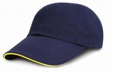3 Stück Set Result Caps Herren Baseball Cap flach Baumwolle Drill Brushed RC024P