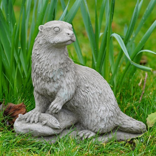 Otter stein statue - otter, outdoor