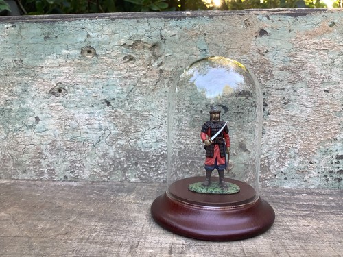 Glassturz holzsockel mahagoni - holzsockel,
