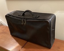 Designer Lederkoffer DOM Christian Koban, Faltkoffer, echtes Leder, ca. 35 Jahre