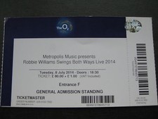 ROBBIE WILLIAMS  O2 LONDON