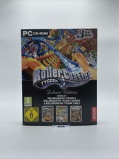 PC CD-ROM Rollercoaster Tycoon 3 Soaked Wild Deluxe Edition 3 Game Boxset Spiel