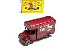 Matchbox Lesney Regular Moko No. 17 Bedford LKW Umzugs Service Removals rot