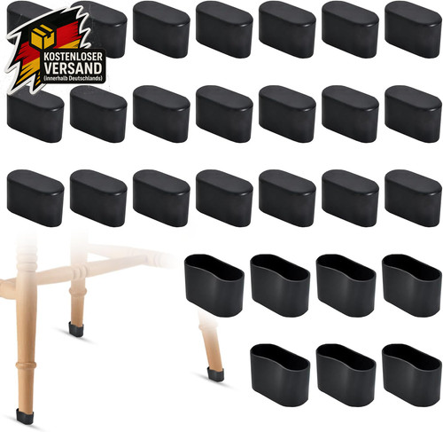 Stuhlbeinkappen oval 40x20mm
