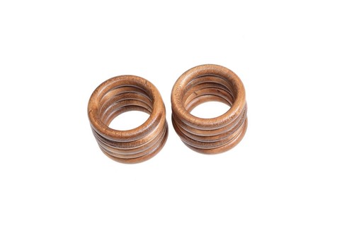 Gardinenringe aus holz mit - holz,