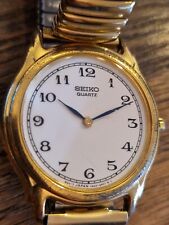 SEIKO 7N00-6711 Damenuhr Edelstahl vergoldet mit Flexband Vintage