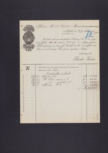 Alsfeld rechnung 1901 - alsfeld,,