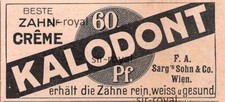 Kalodont Zahncreme - Sarg Sohn