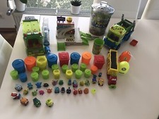 Trash Pack Sammlung, Containerfahrzeug, Müllauto, Imbiss Garage, Trash-Eimer