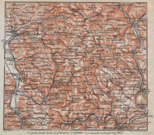 Spessart topokarte - spessart,