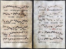 Antiphonar Pergament vellum Handschrift Spain Spanish manuscript 17th century 27