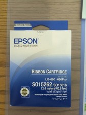 Original Epson Bandkassette S015262 / S015016 LQ680 680Pro 010343601345 Farbband
