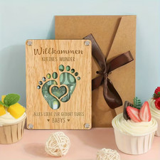 Holzgeschenk zur geburt - zur,