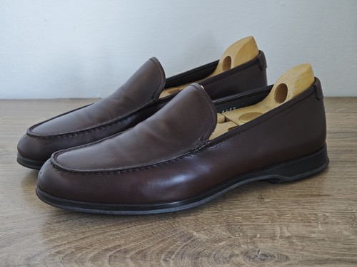 Prada brown leather loafer - prada,