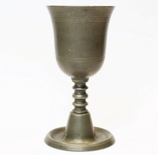 Messkelch Kelch Zinn 19. Jh