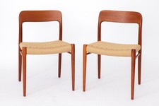 2 of 12 of Niels Otto Moller Dining Chairs, Model 75, Teak, 1950s