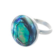 925 Silber Ring mit Abalone