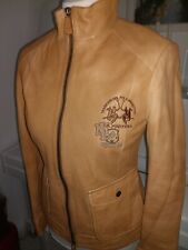 LA MARTINA Damen Lederjacke cognac italienische Gr.42, dt. Gr.36 neuwertig