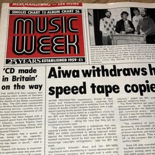 Music Week Magazine 1984. The