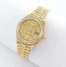 Rolex Datejust Lady 69178  gold dial 18kt Gold Diamanten