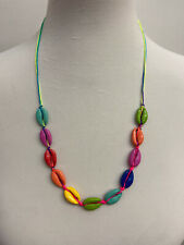 Muschel-Halskette Regenbogen Modeschmuck Damenkette Frauenkette Mädchenkette