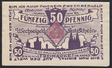 Köln: Briefmarkennotgeld 1921 - 50 Pfg. Germania - Atelier Kjölby Werbung
