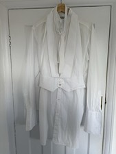 Charvet weißes Abendhemd mit