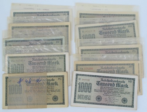 69x reichsbanknoten über - reichsbanknoten,