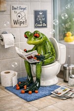 formano Frosch auf Toilette