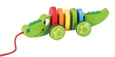 Nachzieh-Krokodil buntes