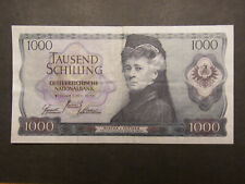 Geldschein von Österreich 1000 Schilling 1966. SELTEN !