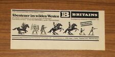 Seltene Werbung BRITAINS Abenteuer im Wilden Western Cowboys Indianer 1980