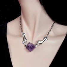 Amethyst Kette Charme Panzer