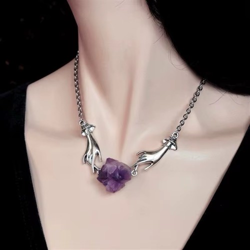 Amethyst kette charme panzer - kette,
