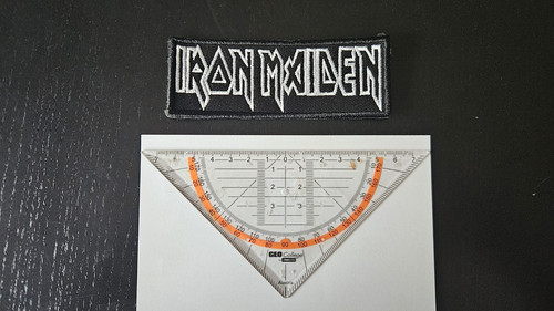 Iron maiden logo patch - iron,