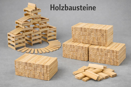 Navaris holzbausteine natur - navaris,