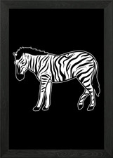 Gerahmtes Wandbild Zebra