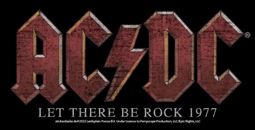 Aufkleber let there be - ac/dc,