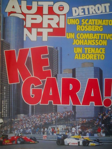 Autosprint 1985 detroit - 26, gp
