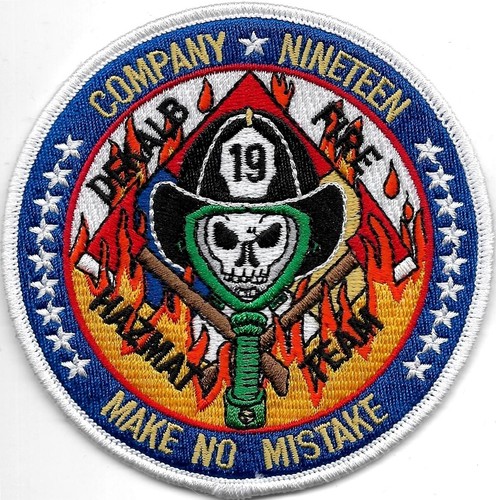 Fire department hazmat patch - hazmat,