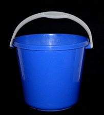 DDR 5 Liter Plasteeimer Plaste Eimer Wischeimer blau Wassereimer VEB