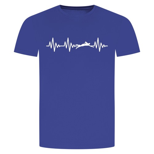 Herzschlag schwimmen shirt - herzschlag, t-shirt