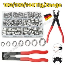 140tlg 1 Ohr Schlauchschellen