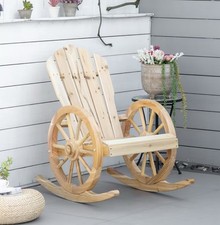 Rustikaler Schaukelstuhl