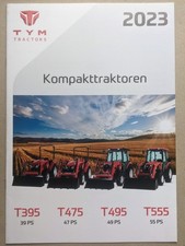 TYM T555 T495 T475 T395 Kompakt Traktoren Prospekt Bulldog Schlepper
