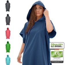 NirvanaShape ® Badeponcho | Surf Poncho f. Erwachsene | Bademantel Herren Damen