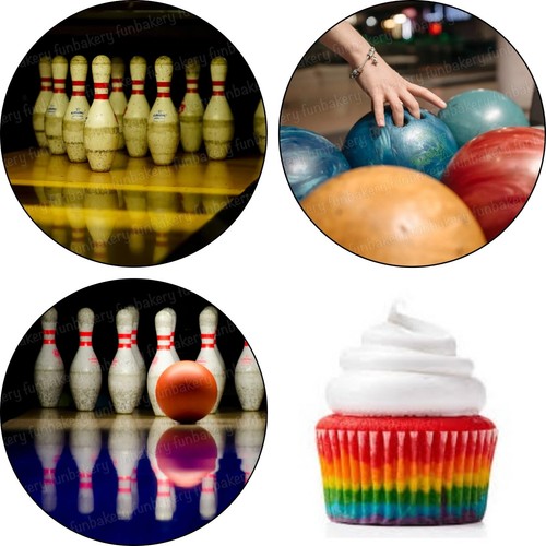 Bowling tortenaufleger muffin - tortenaufleger,