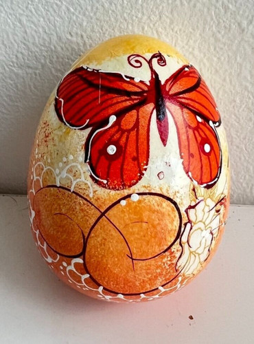 Osterei keramik orange - keramik,