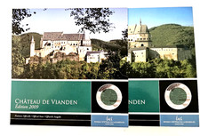 Luxemburg 5 Euro 2009 Silbermünze Niob PP Serie Bürgen/Schlösser